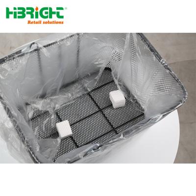 China Wholesale Mall Grocery Metal Mesh Shopping Basket for sale