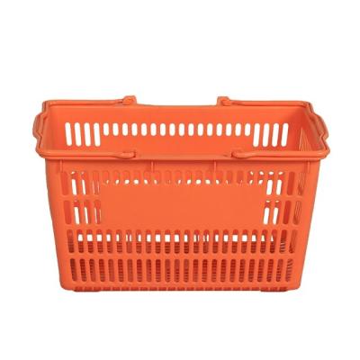 China Morden Good Quality PP Supermarket Logo Customized Shopping Basket for sale