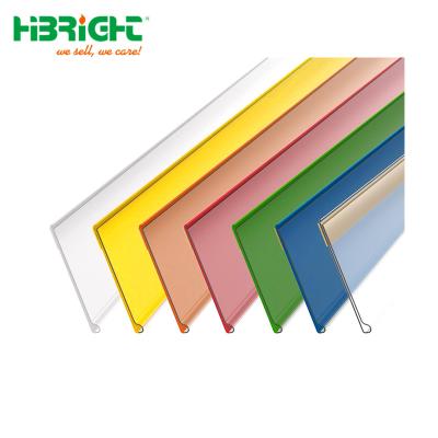 China Plastic PVC Customized Plastic Shelf Price Tag Strips For Supermarket Convenience Store for sale