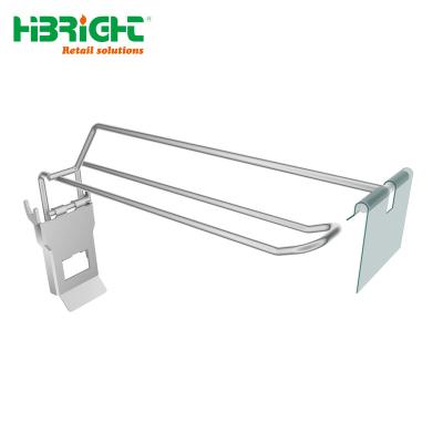 China Display commidity supermarket metal U style hook for back peg with price tag pegboard display hooks for sale