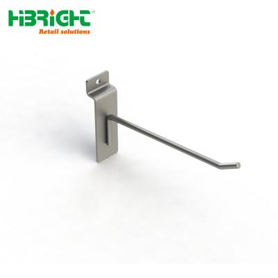 China Display Products Supermarket Retail Slatwall Hook Security Pegboard Display Anti-theft Metal Hooks for sale