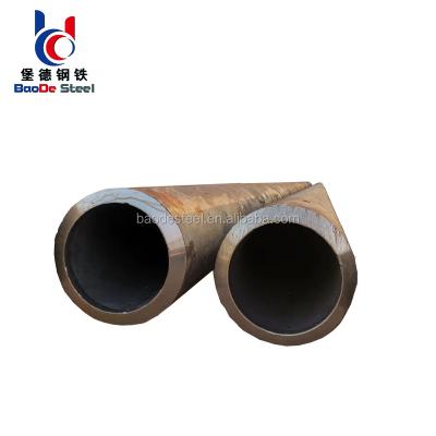 China Fluid Hose EN10216-2 P265GH Seamless Steel Pipe For High Pressure With Black Painting for sale