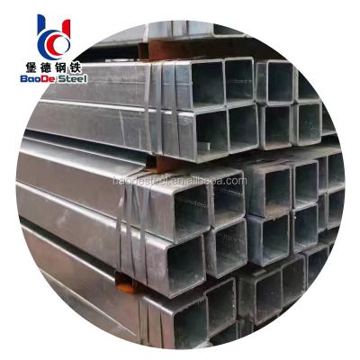 China Structure Pipe China Supply Q195 Black Low Carbon Steel Hot Dip Galvanized Liner Square Tube / Rectangular Hollow Tubular Steel Pipe for sale