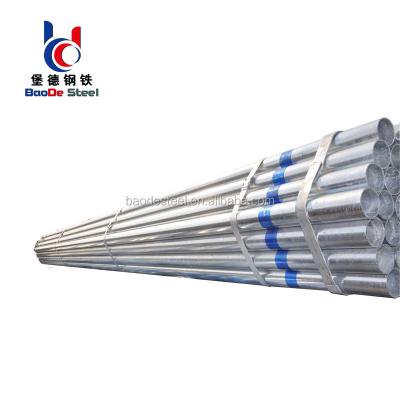 China Fluid Pipe BS 1387 CLASS B GALVANIZED STEEL PIPE WITH COUPLING for sale