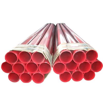 China Liquid Hose Fire Fighting Sprinkler Red Painted Steel Pipe With Grooved End for sale