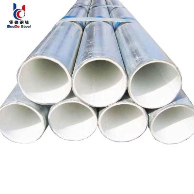 China Liquid Outer Pipe ASTM A53 GrB Hot Dipped Galvanized Internal Plastic Coated Composite Steel Pipe For Potable Water for sale