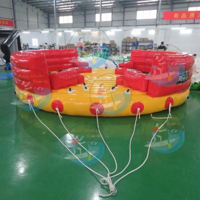 China 0.9mm PVC Tarpaulin 8 Person Water Inflatable UFO Sofa Towable For Surfing Inflatable Ski Tube Towable Inflatable Crazy for sale