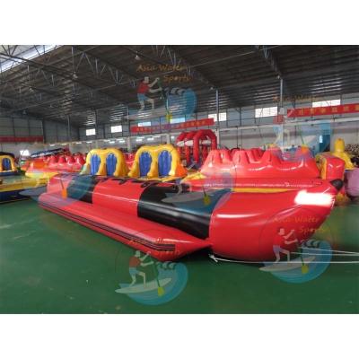 China Water Sports Inflatable Banana Water Sports Hot Dog Towable Tube For Boating With 1-10 Rider Options for sale