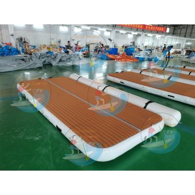 China Anti Slip Inflatable Dock Pontoon Deck Inflatable Floating Boat Pontoon For Sale for sale