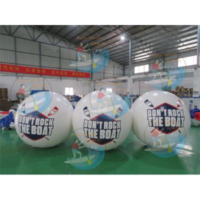 China Sea Open Water Swimming Buoys Mooring Buoy Floats, Ball Shape Inflatable Triathlon Safety Floating Buoy for sale