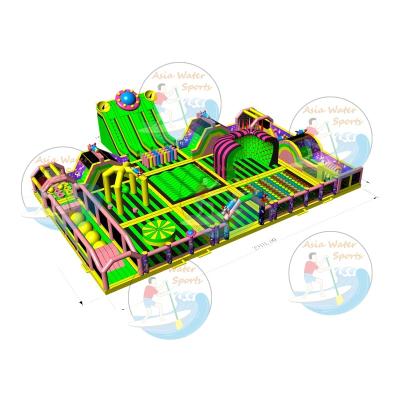 China Customized Large Amusement Zone Bounce Playground Air Inflatable Jumping Park Inflatable Theme Park, Indoor Theme Park for sale