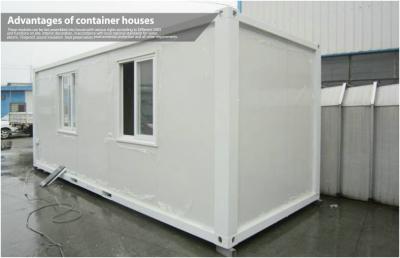 China Grey Modular 20ft Small Container House with Glass Door and Plastic Steel Window for sale