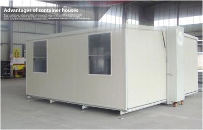 China Smart Flexible White / Yellow Modular Flodable Container House With Aluminum Door for sale