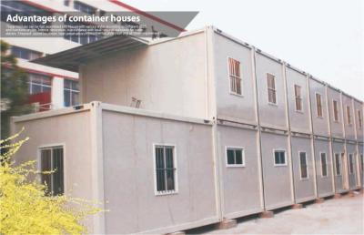 China 20ft dormitory container house with EPS sandwich panel and aluminum sliding window for sale