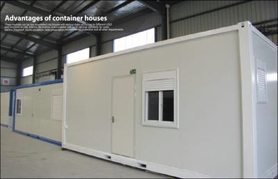 China Long Life Span Collapsible 20ft Container House With Aluminum Sliding Window for sale