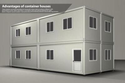 China 2 Floor Prefabricated Accommodation Container Dormitory with Steel Sandwich Panel for sale