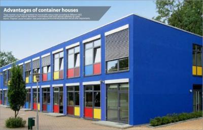 China Expandable Mobile Office Containers / Shipping Container Buildings for School for sale