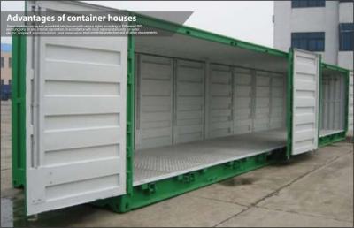 China Galvanized Steel Frame shipping crate homes / sea container homes For Shop and Storage for sale