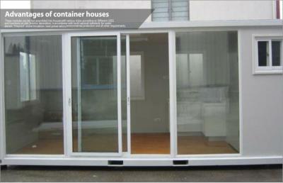 China Prefabricated Modular Glass wall container house for shop / store L6055 W2435 H2635 mm for sale