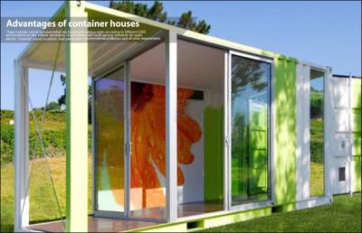 China Decorative Modular Prefab Homes / Glass Container House For Holiday Village for sale