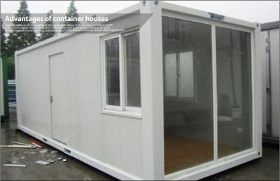 China Standard 20 foot Modular Glass Prefab Homes For Office / Living , Safe and Durable for sale