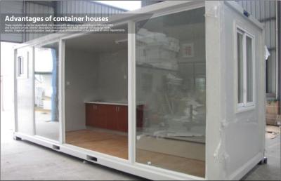 China 20ft Expandable Glass Prefab Homes for sale