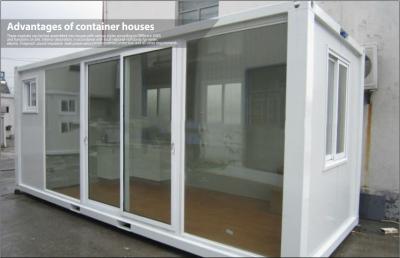 China Steel Frame Glass Container House for sale