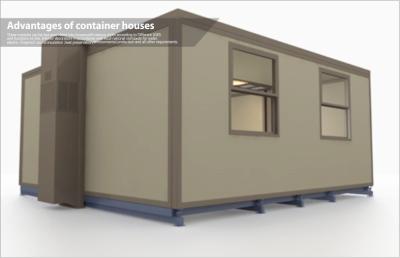 China Residential Portable Modular Homes , Quick Folding Sustainable Prefab Container Houses for sale