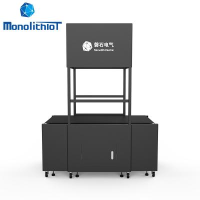 China MonolithIoT logistics heat resistant solution shares input/outfeed barcode dimensioner scanner matching line dynamic belt dws machine cubiscan for sale