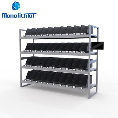 China E-commerce ; Vendor-controlled Automated Warehouse MonolithIoT IoT Factory Warehousing Inventory Heavy Duty Gravity VMI Pallet Rack Smart Weighing Shelf for sale