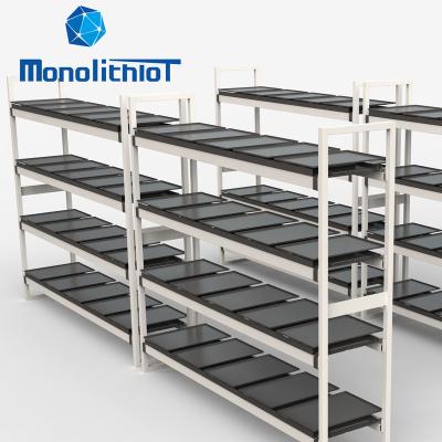 China Corrosion Protection MonolithIoT Pallet Rack Warehouse Smart Warehousing Heavy Duty Inventory Management System WMS Weighing Gravity Smart Shelf for sale