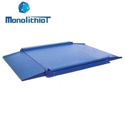 China Support OEM MonolithIoT Customize OEM 800*800mm MBS 1500kg Carbon Steel Material Digital Electronic Smart Weighing Platform Floor Scale for sale