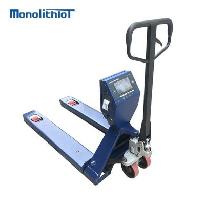 China Weight Function MonolithioT Weighing Machines BLE4.2 Android System Hand Forklift Scale for sale