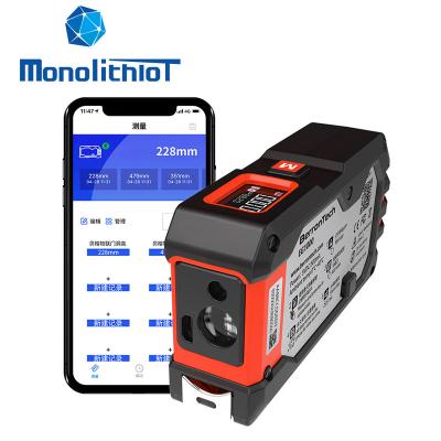 China ABS& TPU MonolithIoT 3 in 1 Smart Range Finder 3M Digital Tape Measures High Accuracy 40M Laser Measuring Tape for sale