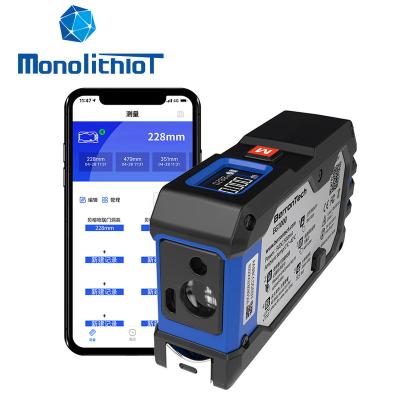 China ABS& TPU MonolithIoT 3 in 1 40M Laser Measuring Tape with APP 3M Steel Strip USB Charging LCD Display Digital Tape Measures for sale