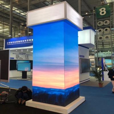 China Indoor 4K Front Service P2.61 Led Indoor Screen P2.6 Trade Show 90 Degree Right Angle Corner Display Tradeshow Led Video Wall Panel for sale