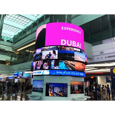 China Indoor P2.5 2.5Mm Led Display Soft Flexible Seamless Pantalla Led Ultra Thin Interior Screen Round Advertising Led Video Wall for sale