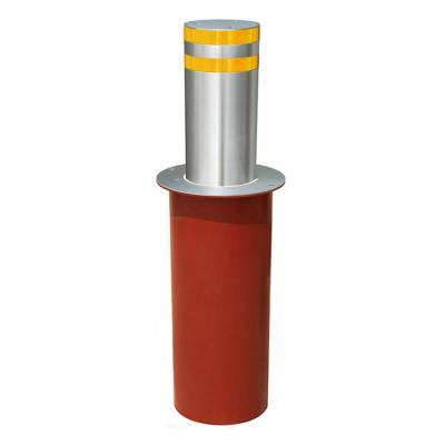 China Innovation High Performance Road Safety Durable Automatic Yellow Column Bollard Customized Durable Street Warning Steel Barrier for sale