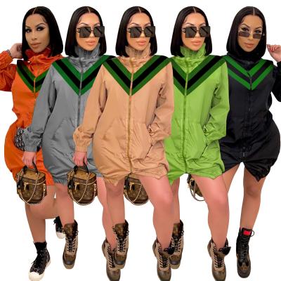 China Waterproof 2020 New Women Waterproof Lightweight Jacket Collar Anorak High Active Outdoor Quilting Jacket for sale