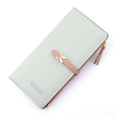 China Women's Anti-theft Bracelet Many Departments Wallet Clutch Zipper Phone Pocket Card Holder Long Ladies Carteras for sale