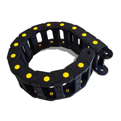 China Factory Plastic Semi Openable Black Low Noise Cable Chain / Drag Chain / Cable Wire Carrier for sale