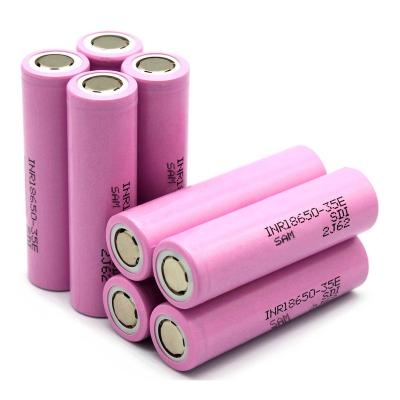 China Cheapest Toys Original Rechargeable INR 18650-35e Li-ion Batteries 3.7v Genuine INR 3500mah 18650 Akku Battery For Samsung for sale