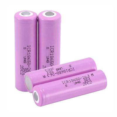 China Wholesale Li Ion Battery High Discharge Recycled 2600mah 3.7v ICR 18650 Toy Production Line Lithium Ion Batteries For Samsung for sale