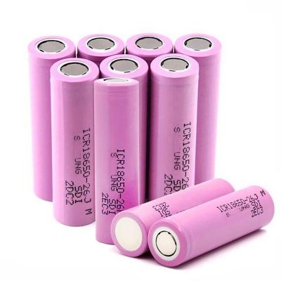 China Toys Price Cheap Wholesale Flat Top Battery High Drain Cylindrical 3.7v 2600 mAh ICR ICR Lifepo4 Li Bateria 18650 Ion For Samsung for sale