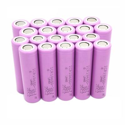 China Wholesale 18650 ICR18650-26J M 2600mah rechargeable batteries 3.7v voltage lithium Li Ion Battery toy production line for Samsung for sale