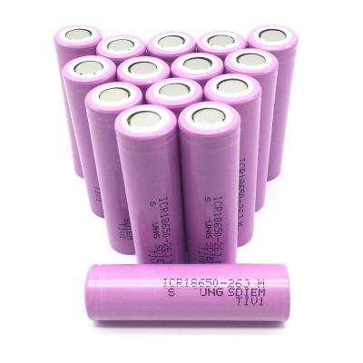 China Toys Protected Bulk High Current Li Ion Batteries Large Discharge Power 3.7V 2600mah 18650 Battery Lithium Cells For Samsung for sale