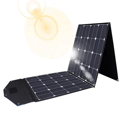 China High Efficiency 12v 150w Solar Power Charger Cells Camping RV Outdoor Portable Foldable Solar Panel 150 Watt 565*560*22 Mm (Folded) for sale