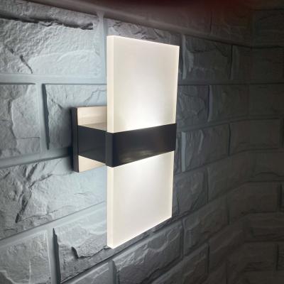 China ODM Modern Acrylic LED Bedside Lamps OME Wall Lights For Hotel Guest Room Lighting Fixture Five Star Sconce for sale