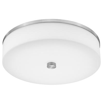 China Kitchen Flush Metal Body Kitchen Drum Light Fixture 16 Inch 48W Dimmable 3000K Acrylic Dimmable Shade Led Ceiling Light for sale