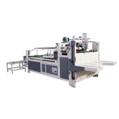 China Wholesale Semi Automatic CLOTHING Folding Gluing Machine Two Pieces Good Quality Folder Gluer for sale